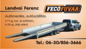 Fec�fuvar - Aut�ment�s , teherfuvaroz�s - 